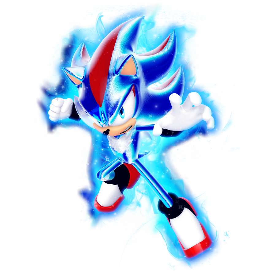Super Sonic Blue by ItsmyXD on DeviantArt