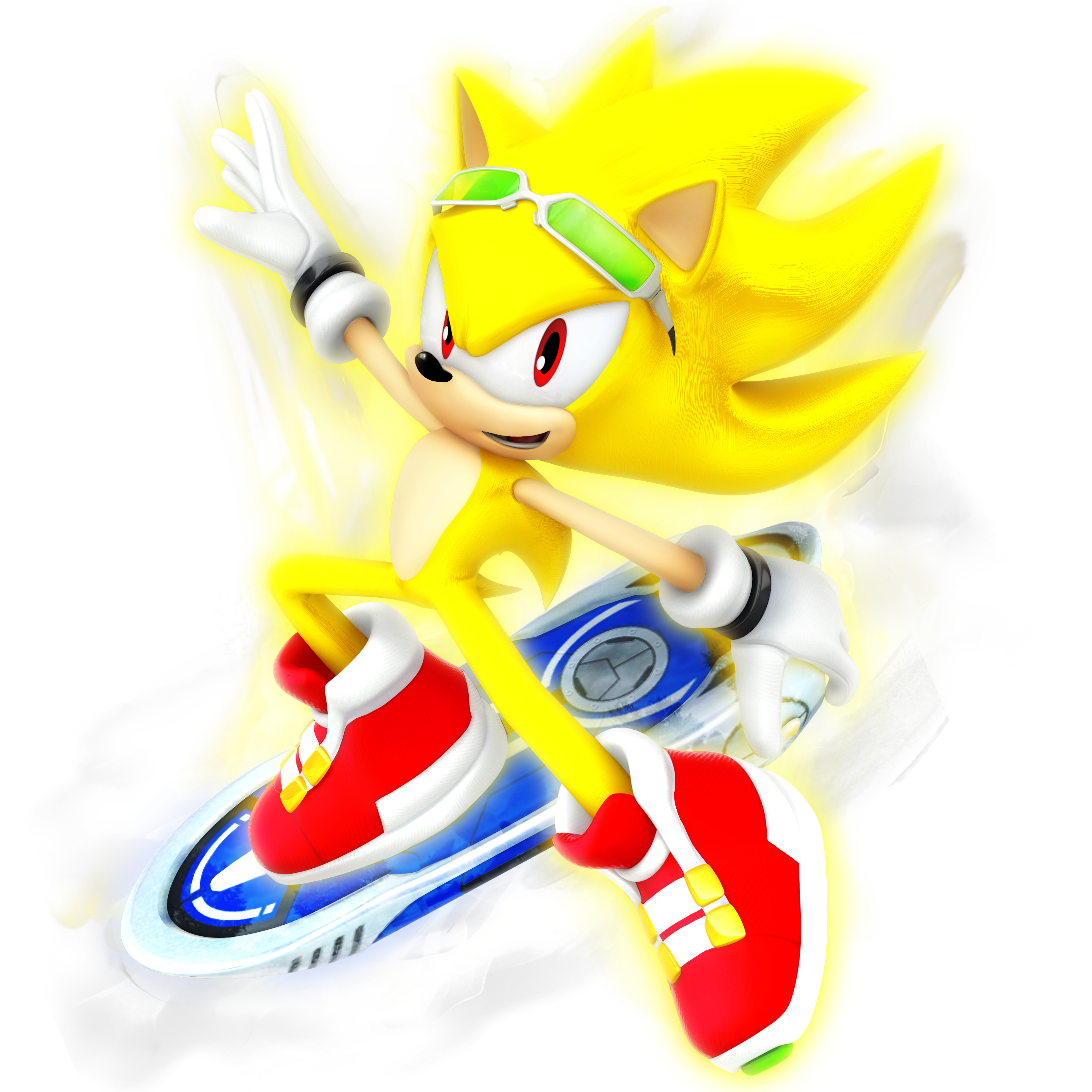 Hyper Sonic Legacy Render: Auraless by Nibroc-Rock on DeviantArt