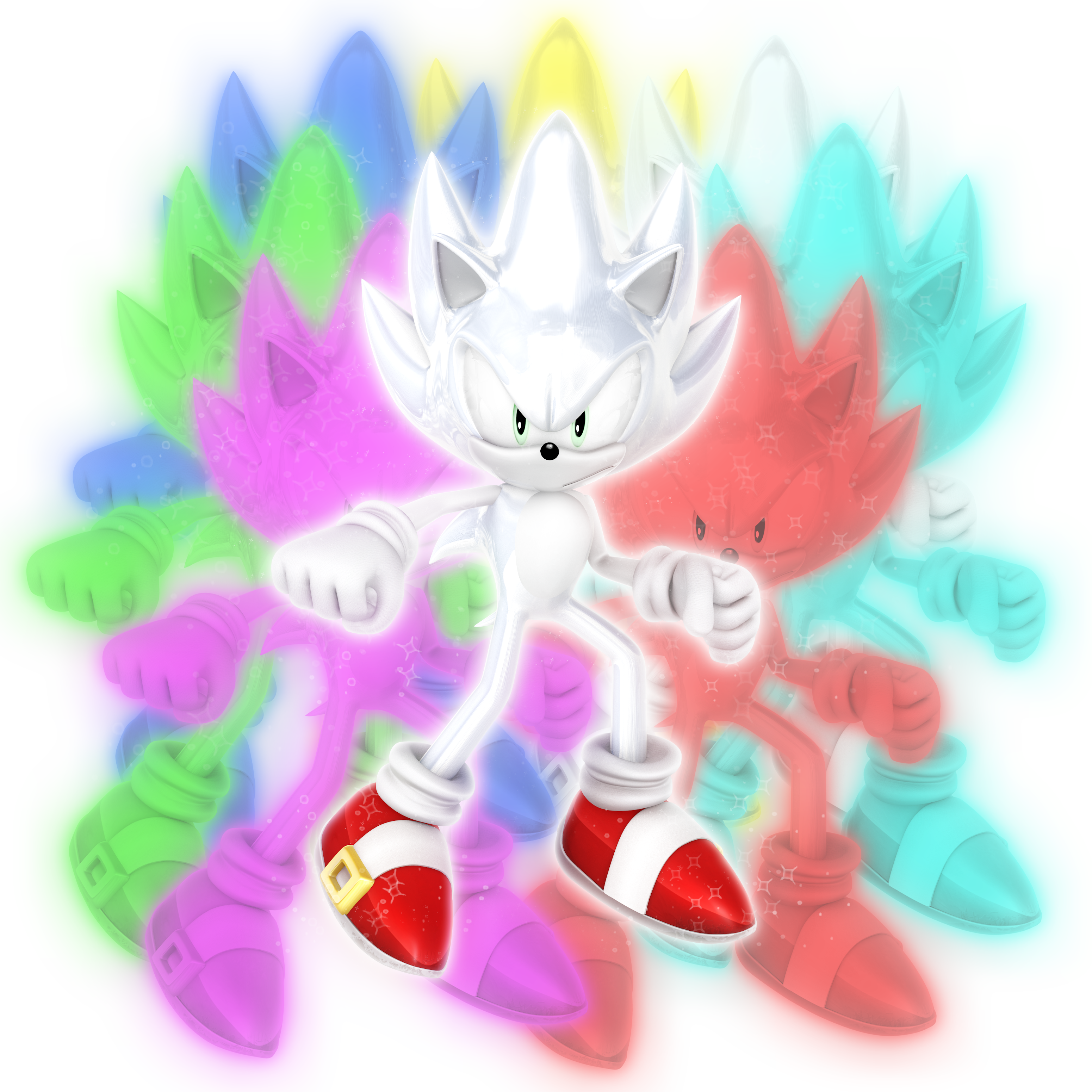 Hyper Sonic Rendering (Remake) by BrutalSurge402X on DeviantArt