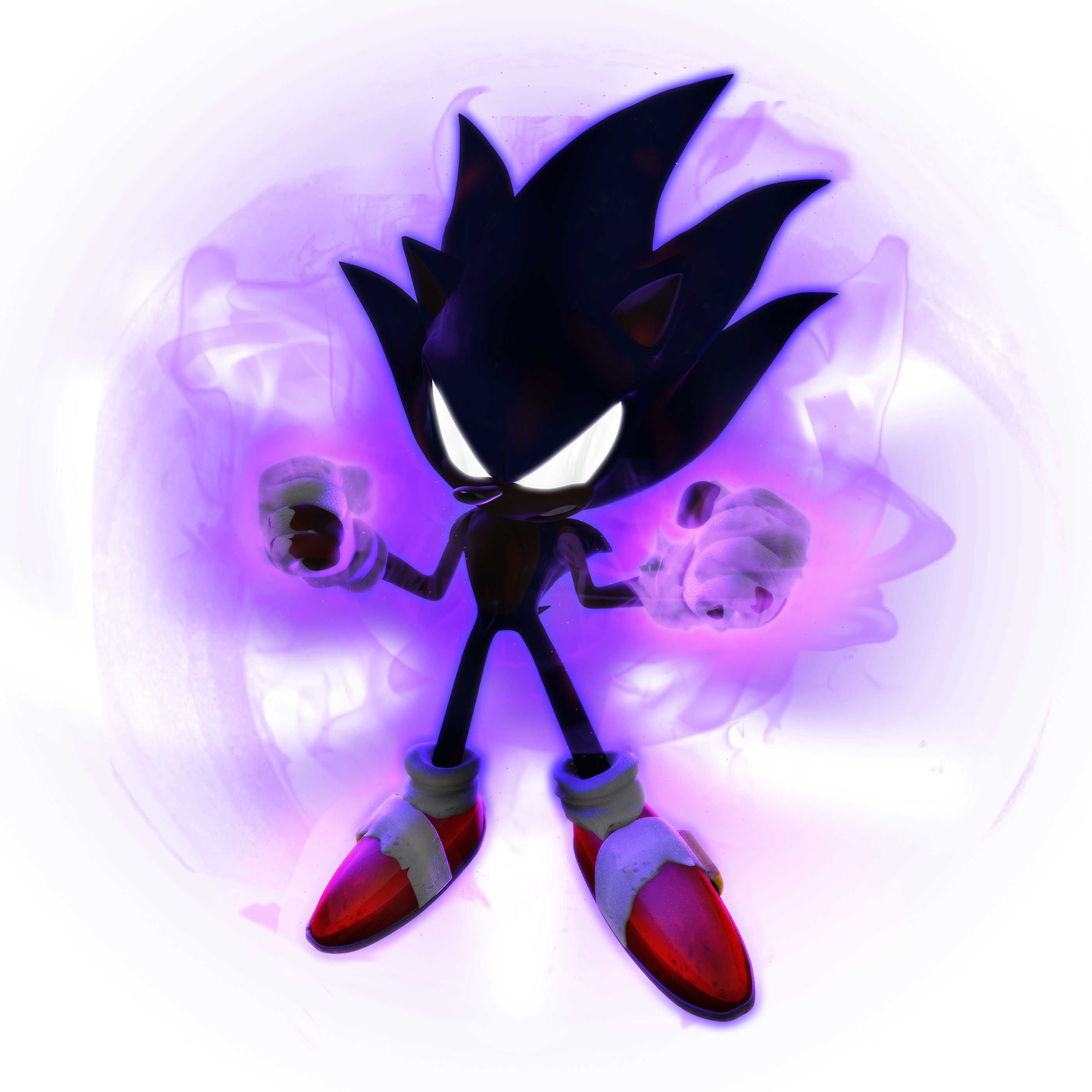 Dark Sonic  Sonic the hedgehog, Sonic, Sonic art