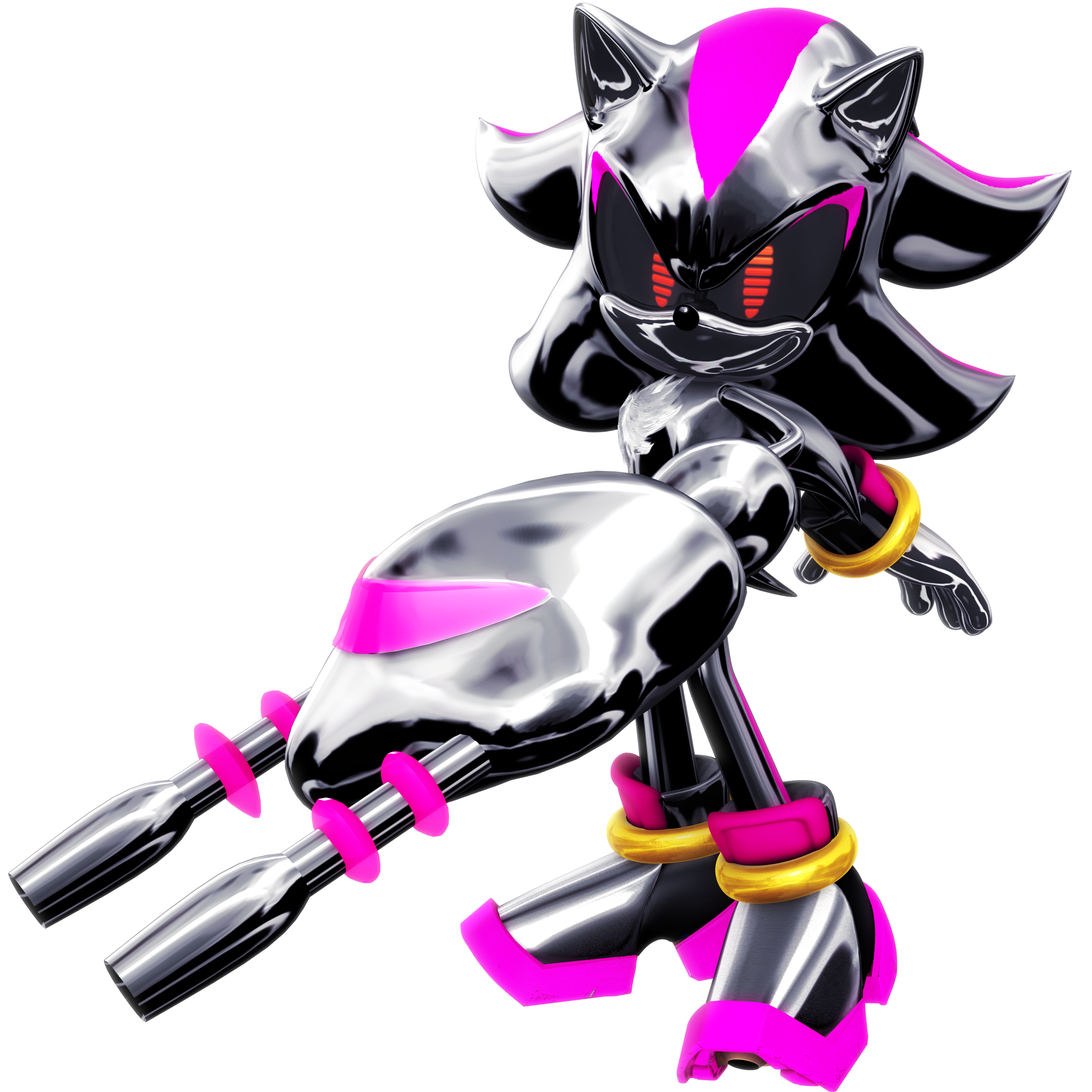 Sonic and Shadow Spilt Fusion Render by Nibroc-Rock on DeviantArt