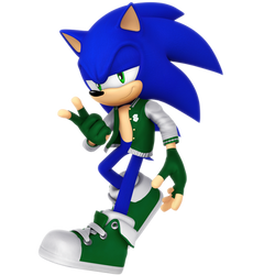 Sonic Letterman Jacket Outfit render