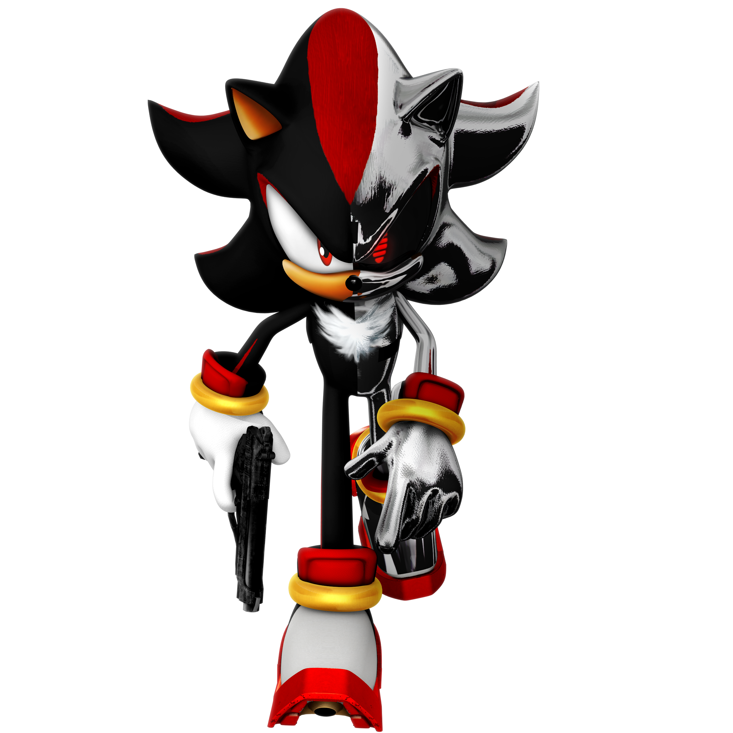 Neo Metal Sonic Returns (Legacy Render) by Nibroc-Rock on DeviantArt