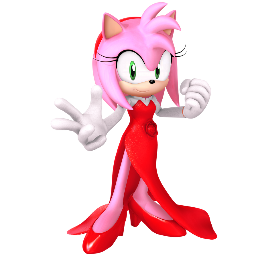 New Years Render 2021 Rose Dress Amy by NibrocRock on DeviantArt