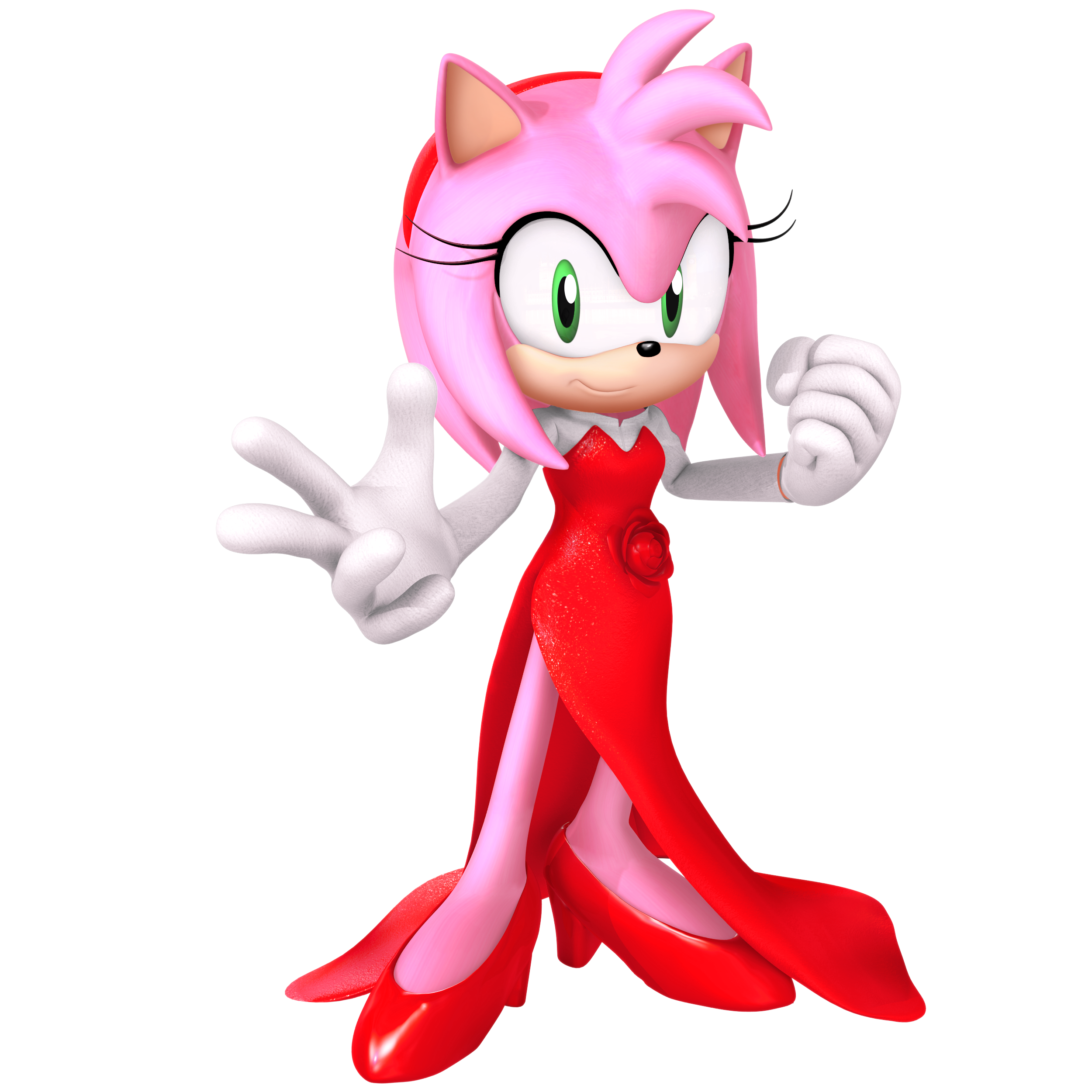 New Years Render 2021: Rose Dress Amy by Nibroc-Rock on DeviantArt