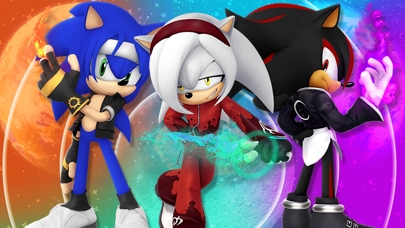 Sonic with Shadow and Silver by VixDojoFox on DeviantArt