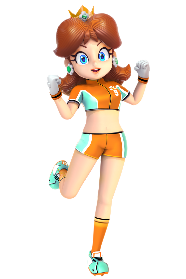 Daisy Renders Princess Daisy Render Strikers Outfit by Nibroc-Rock on DeviantArt