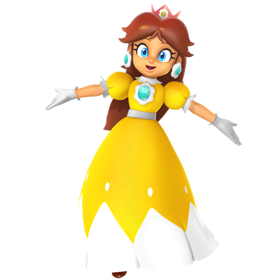 Princess Daisy (Classic) Render by Nibroc-Rock on DeviantArt
