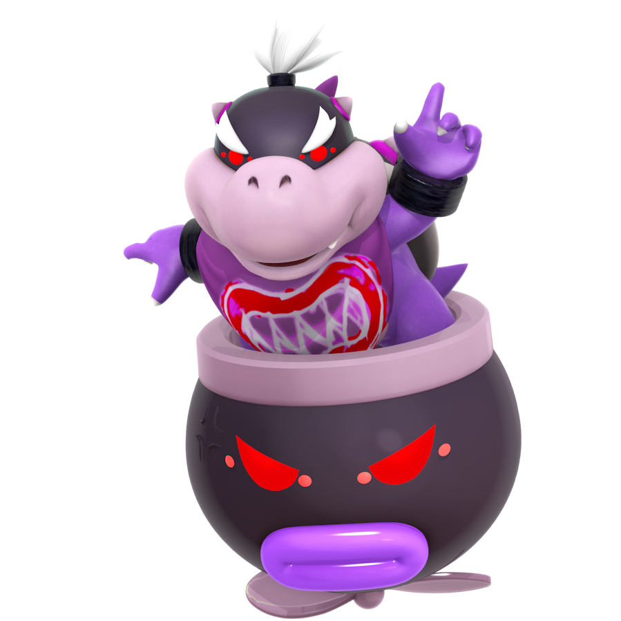 Bowser Jr. (Shadow Mario Mask) by Wizenheimer2003 on DeviantArt