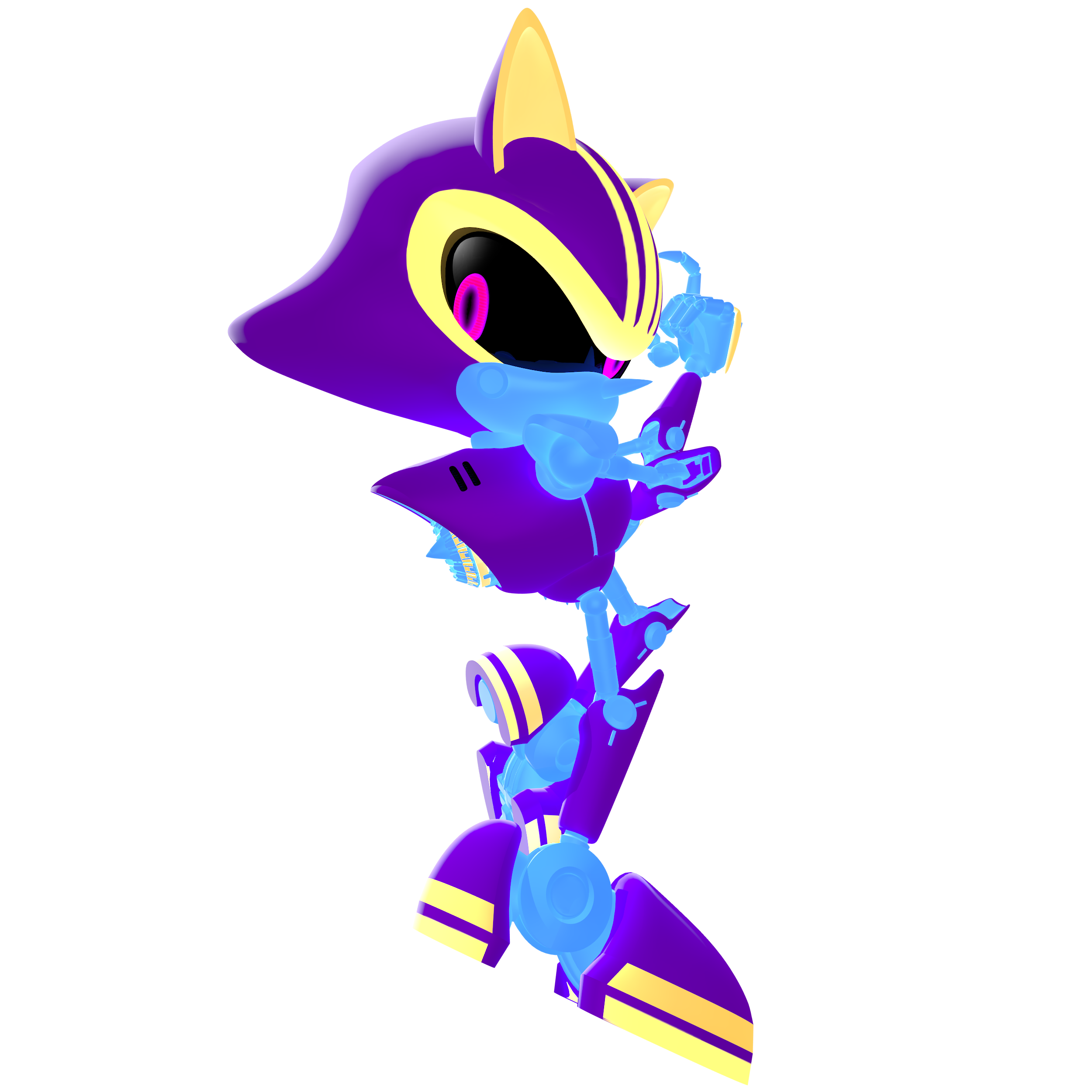 Classic Neo Metal Sonic (Generations-style) Render by JoeTEStrikesBack on  DeviantArt