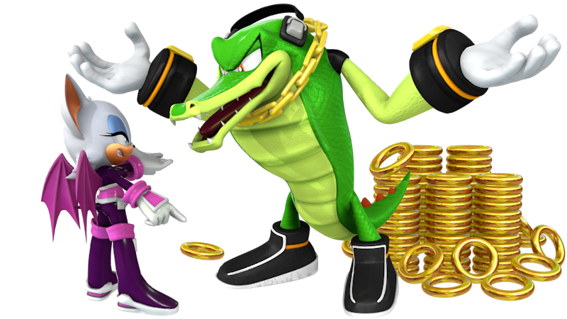 Rouge and Vector by Nibroc-Rock on DeviantArt