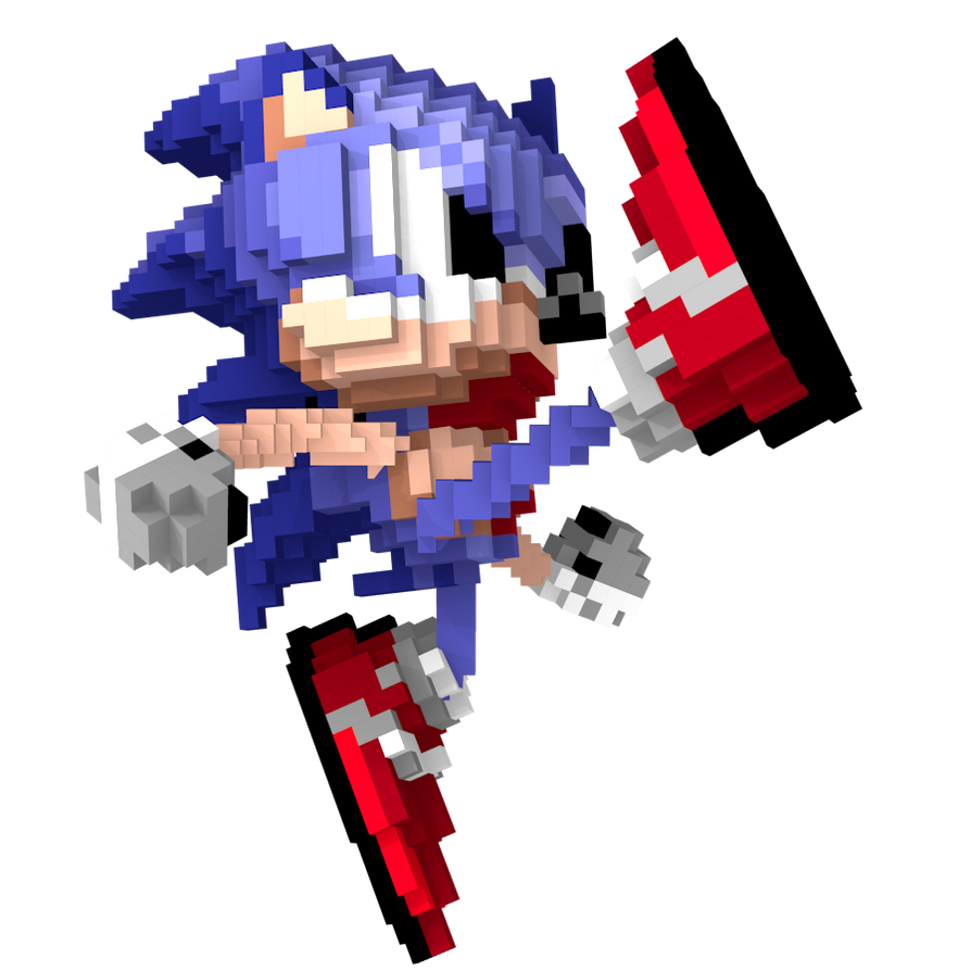 Pixel Sonic By Nibroc Rock On Deviantart