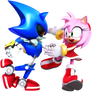 Amy and Metal Sonic's Anniversary Render