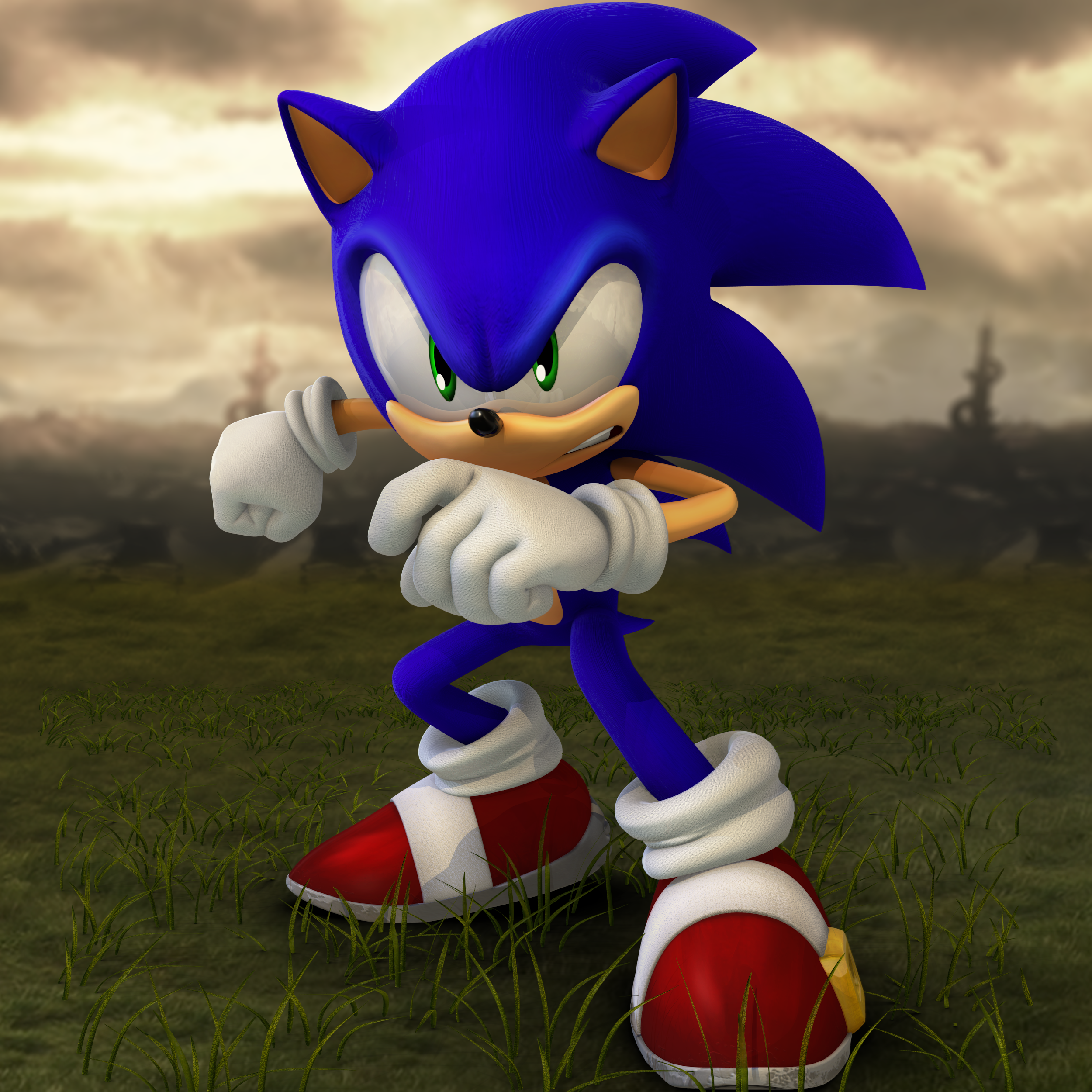 Classic Super Sonic Dimensional Render by Nibroc-Rock on DeviantArt