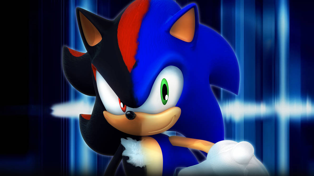 Sonic and Shadow Spilt Fusion Render by Nibroc-Rock on DeviantArt