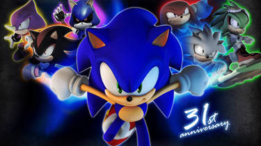 Sonic 31st Anniversary Wallpaper