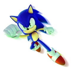 Sonic 2023 Green and Blue Render