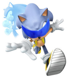 NEGA Sonic Running Render