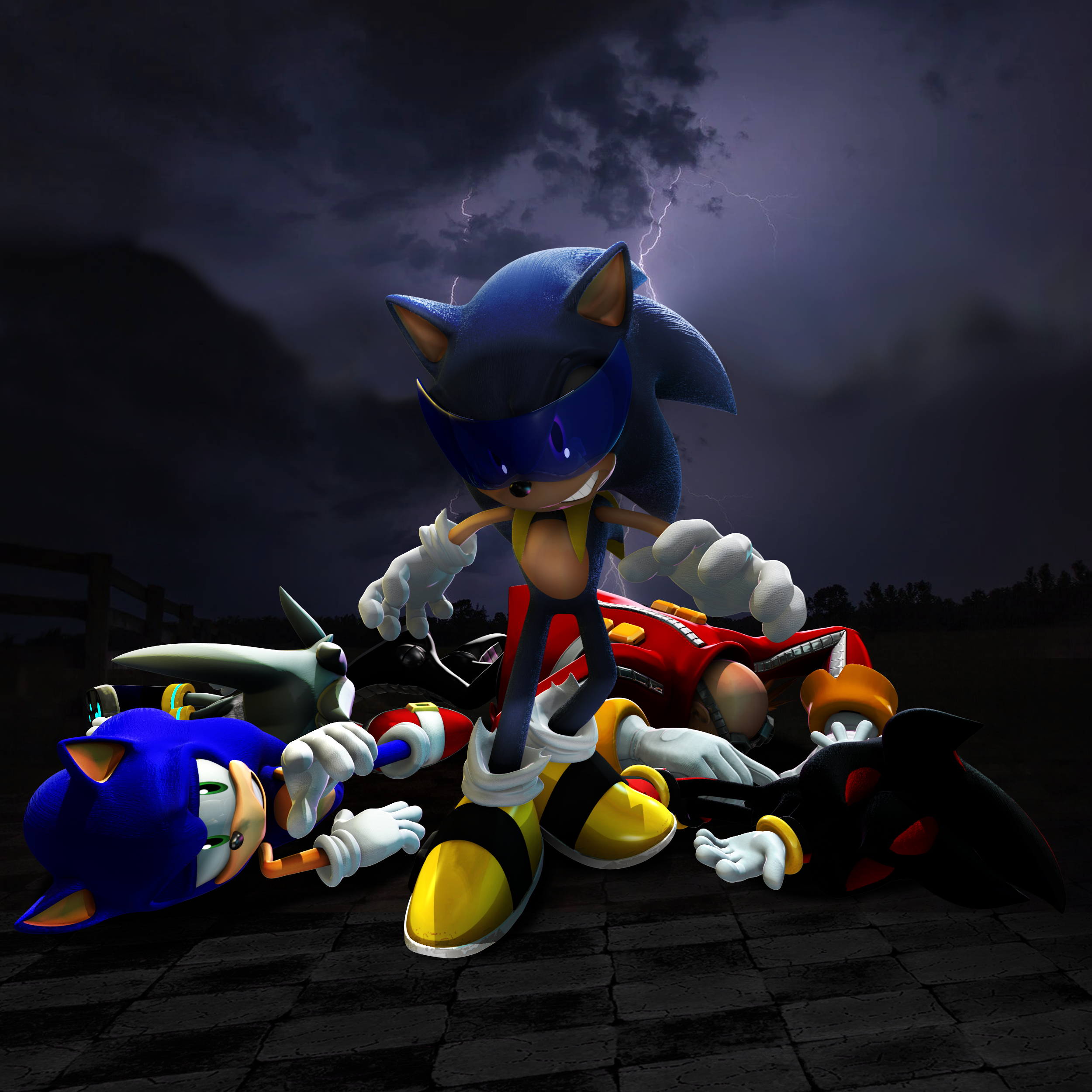 Dark Sonic Unlimited Force Render by NIBROCrock on deviantART