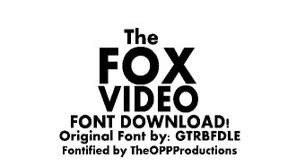 Fox Lab Font Deviantart The Fox Video Font Download by TheOPPProductions on DeviantArt