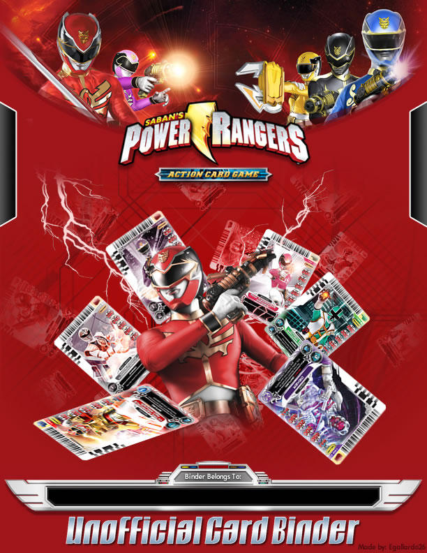 Power Rangers Card Binder Unofficial Cover by egallardo26 on DeviantArt