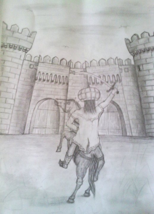 Shah Ismail drawing