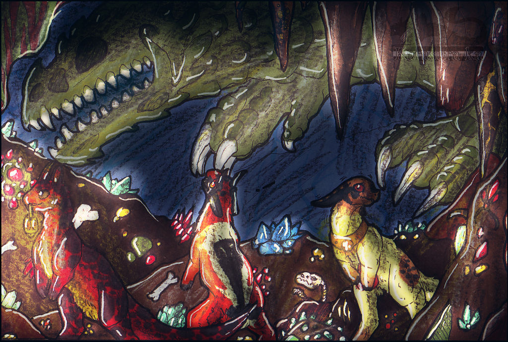 Long time ago... - Fafnir (Kukuri) by KarasuShade
