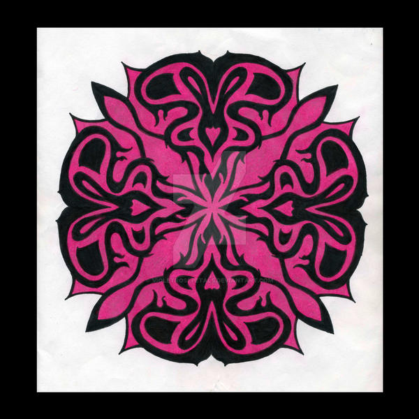 Rose Demon Pattern Demon's Pink Rose by VioletRosePetals on DeviantArt
