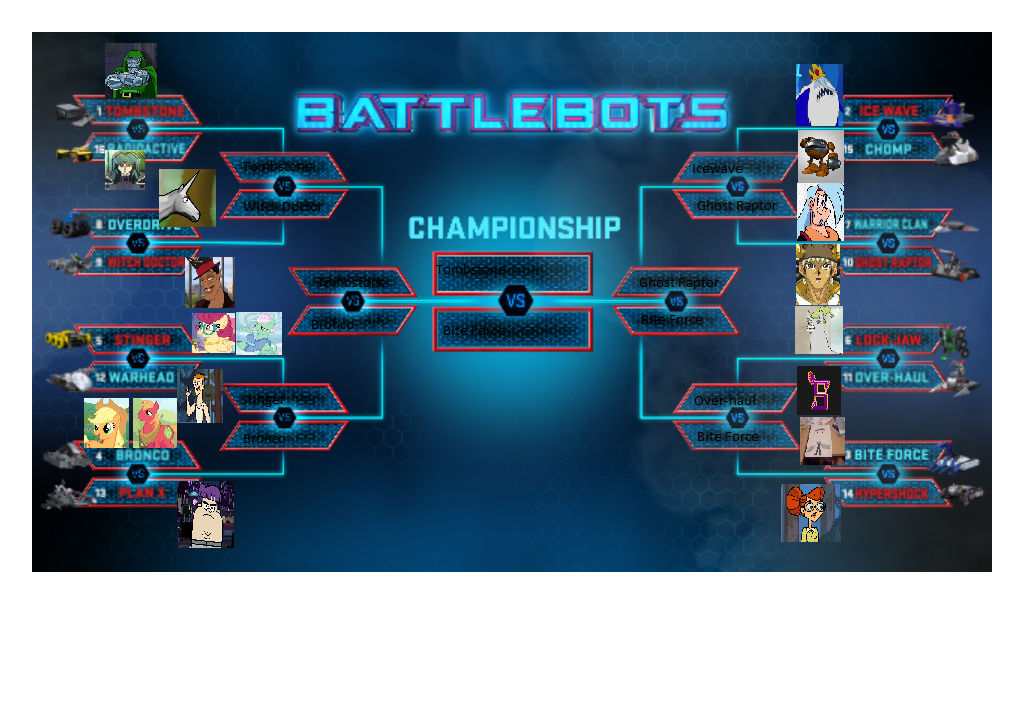Battlebots season 1 bracket by Crossovermaster1 on DeviantArt