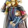 Boromir and Merry and Pippin