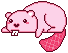 Pixel Pink Beaver