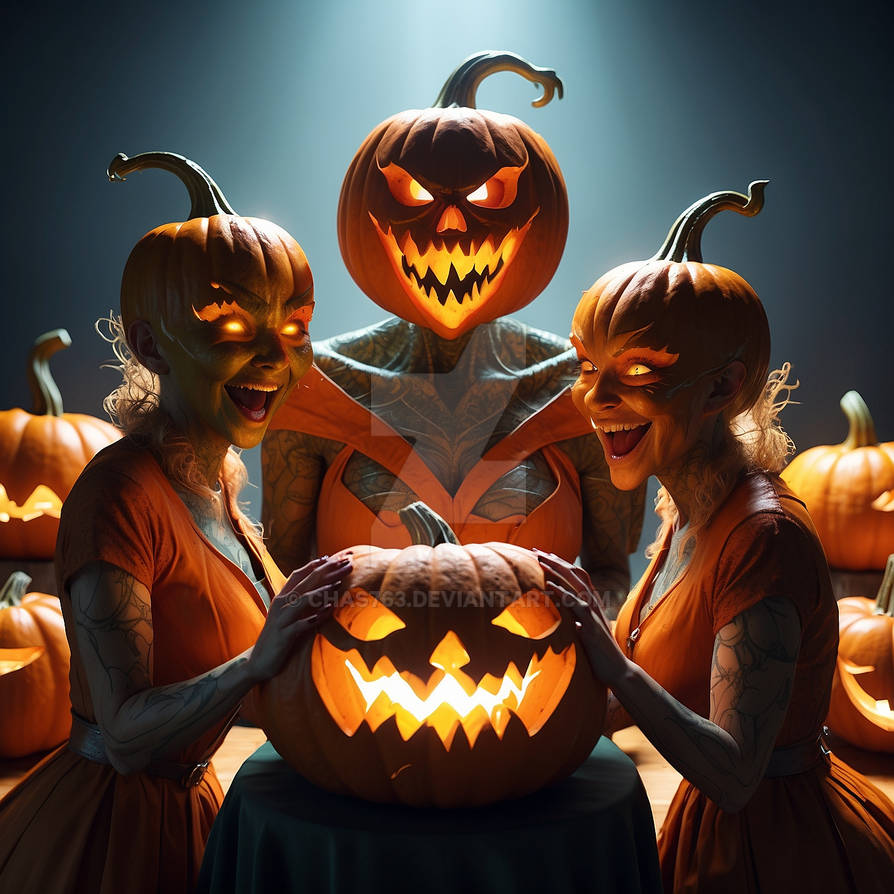 Transforming into Pumpkin Demons by Chas763 on DeviantArt