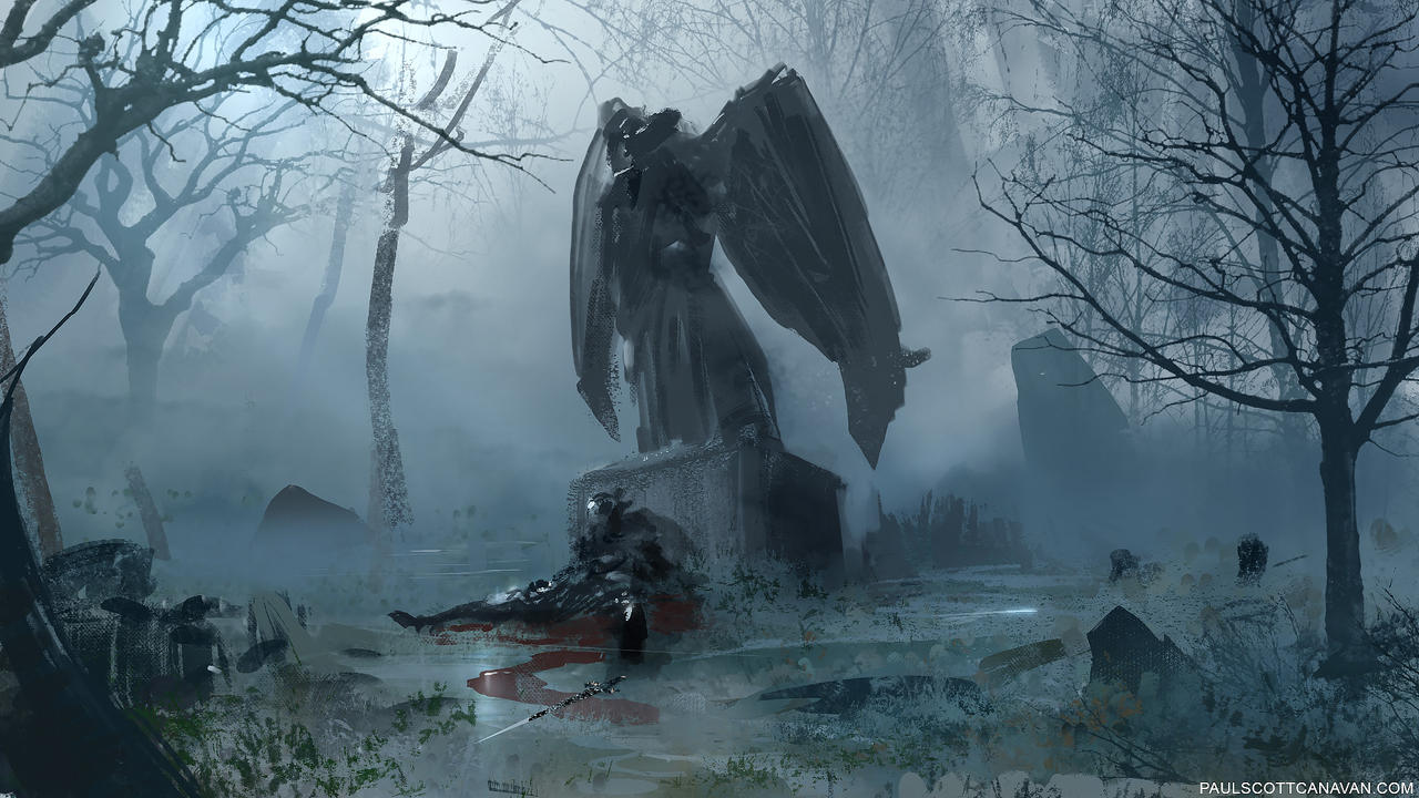 Spitpaint - Angel Statue