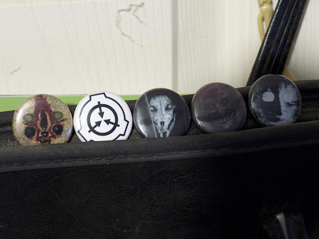 SCP Foundation Pin-On Punk Buttons - Set of 5 by MrCadavero on DeviantArt