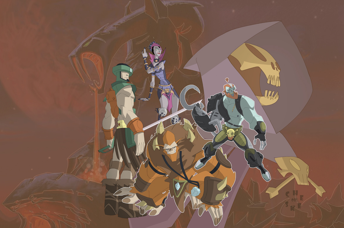 Skullfaces Lackies by cheeks-74