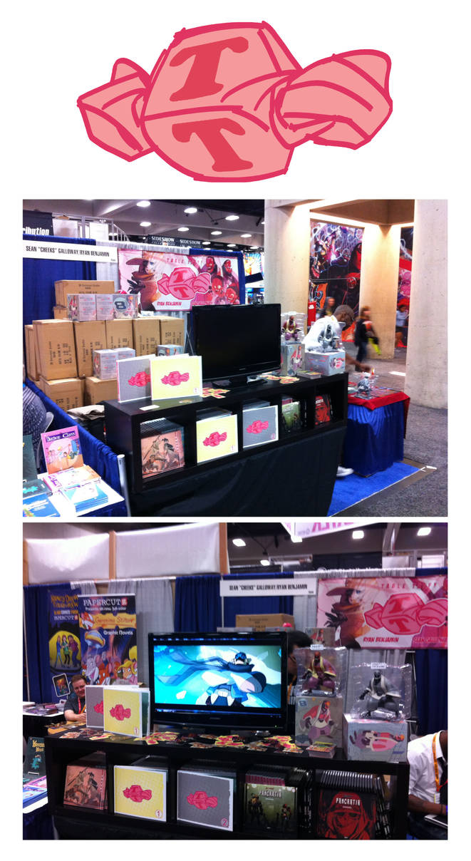 Booth set-up @Comic Con! by cheeks-74