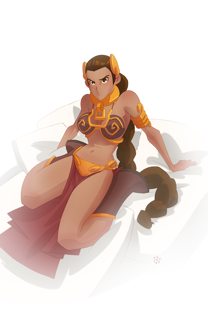 Princess Leia colored