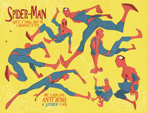 Spider-man poses: 2 of 3 pages