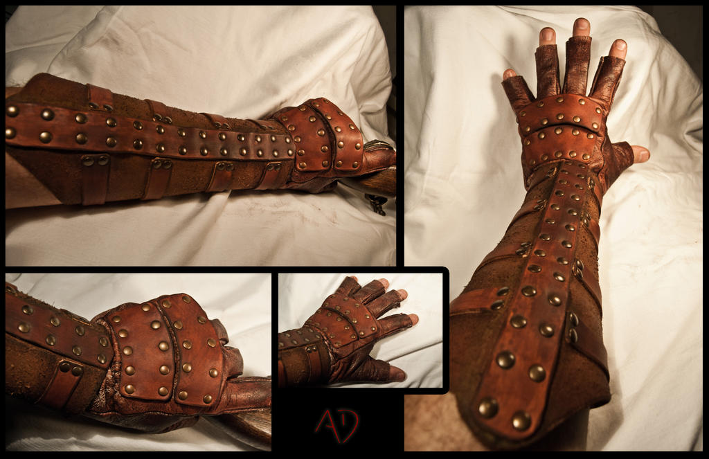 Rusty Gauntlet Rawhide Gauntlets by Adhras on DeviantArt