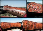 Renaissance Style Bracers - Reddish Brown Version by Adhras