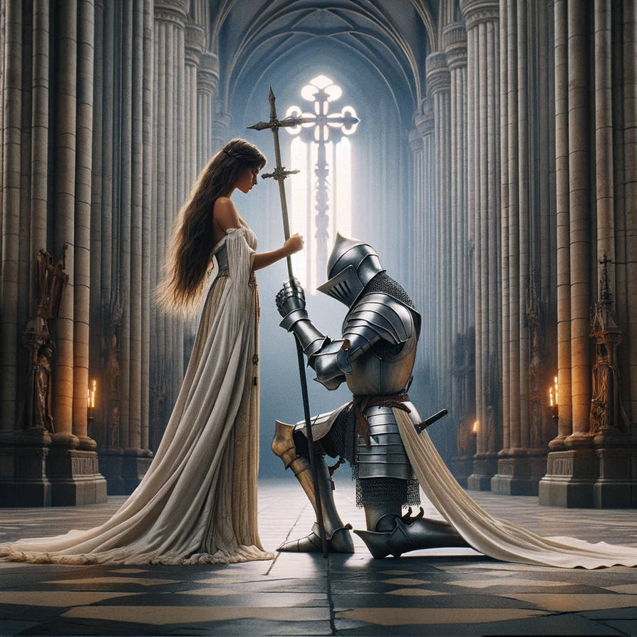 Knight And Lady by rbatoon on DeviantArt