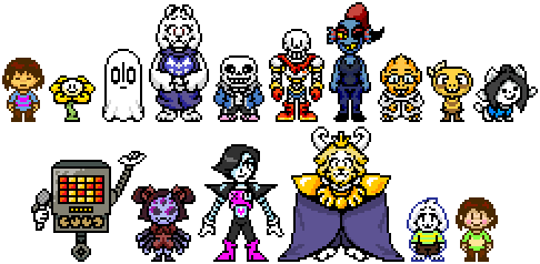 Undertale over world sprite by AYGoftenover on DeviantArt