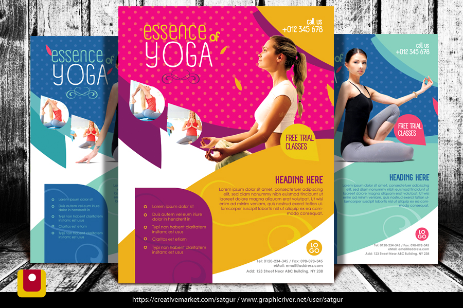 Yogaflyer-fitness-flyer by satgur