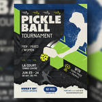 Pickleball Tournament Flyer Template by satgur