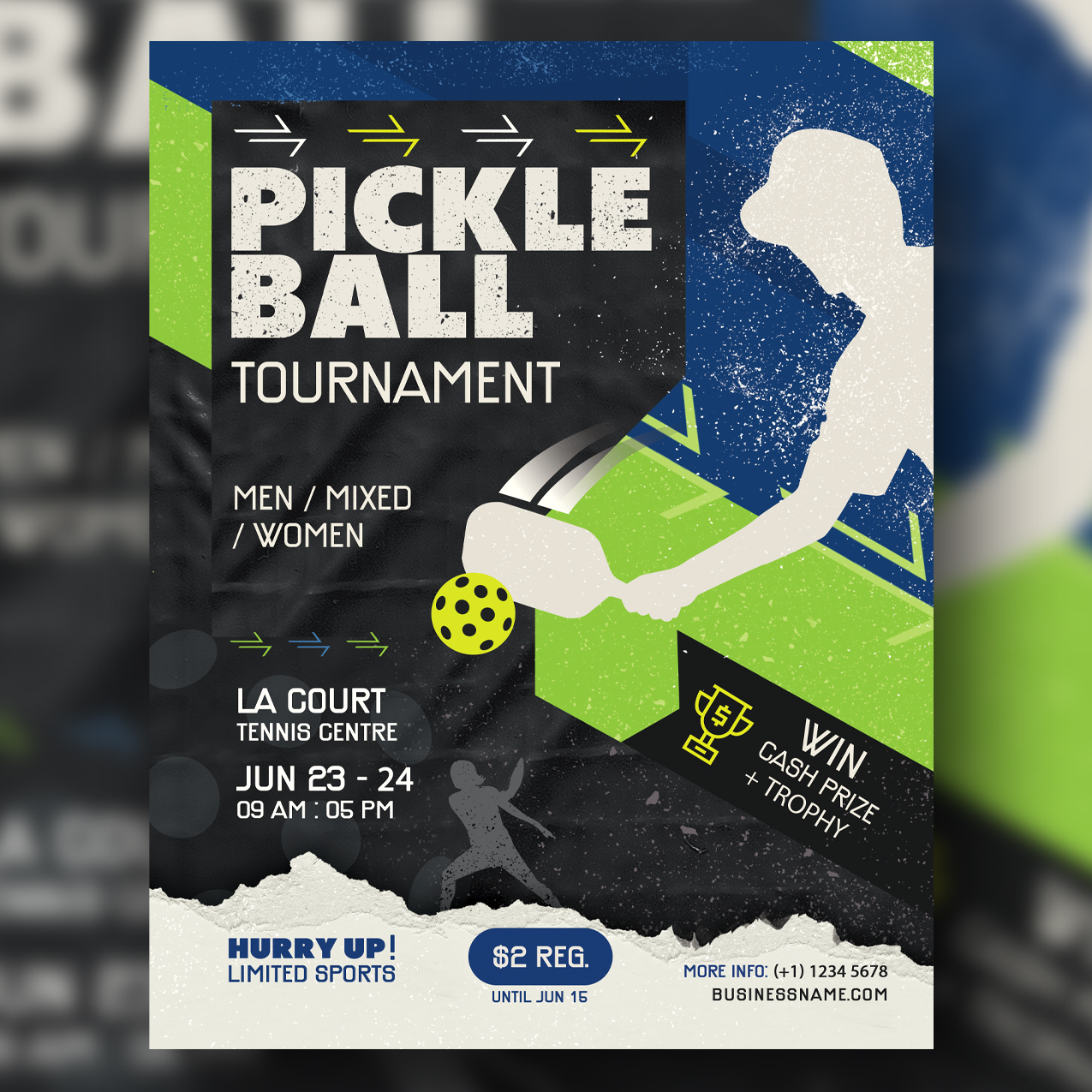 Pickleball Flyer Template Free