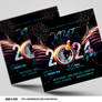 New Year Party Flyer Template PSD