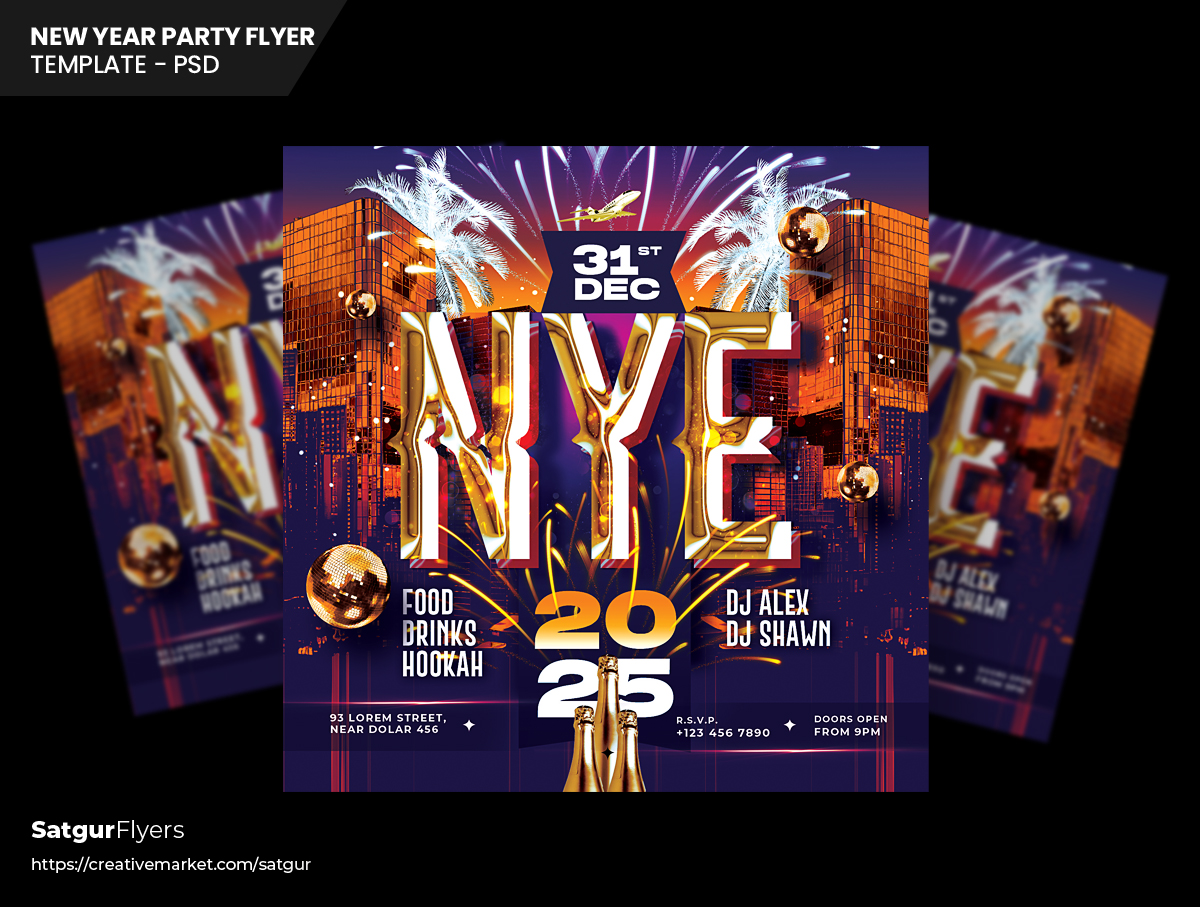 New Year Eve Flyer Template