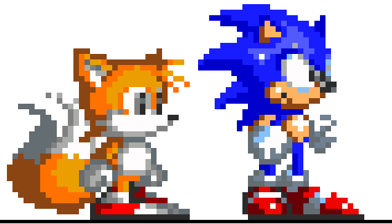 Pixilart - Classic Sonic and Tails by SIG7