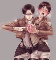 Levi, Eren, donut