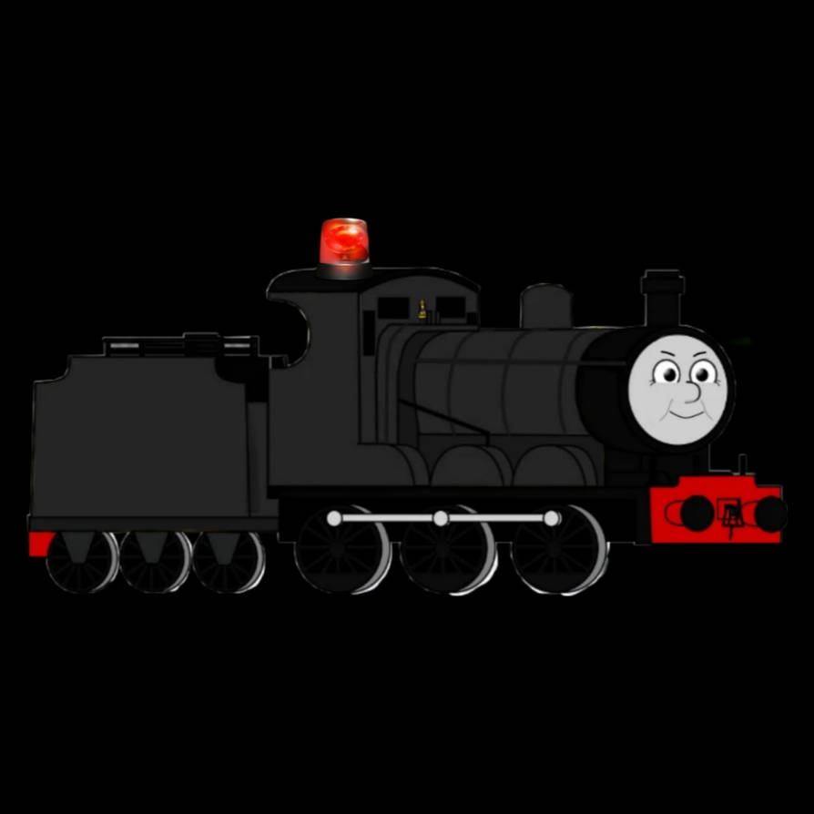 Blackie the police engine (jamie's twin brother) by Jamesproduction05 ...